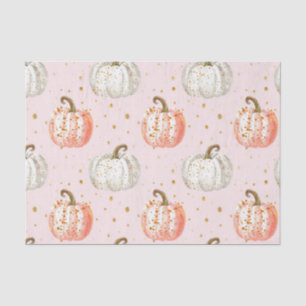 Watercolor Autumn Pumpkin Pattern Fall Decoupage Seidenpapier