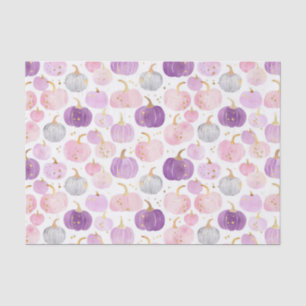 Watercolor Autumn Pumpkin Pattern Fall Decoupage Seidenpapier