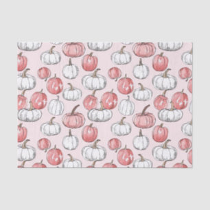 Watercolor Autumn Pumpkin Pattern Fall Decoupage Seidenpapier