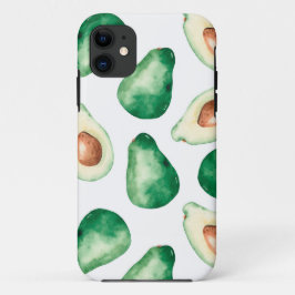 Watercolor Avocado Pattern Case-Mate iPhone Hülle