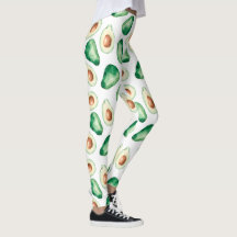 Watercolor Avocado Pattern