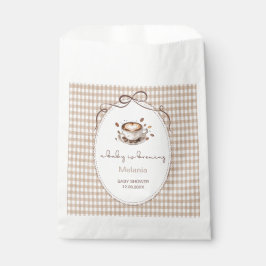 Watercolor Baby braut Kaffee Babyparty Geschenktütchen