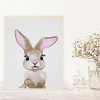 Watercolor Baby Bunny Cube Kinderzimmer Kinderwald