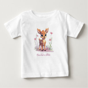 Watercolor Baby Dei Pink Blume Baby T - Shirt