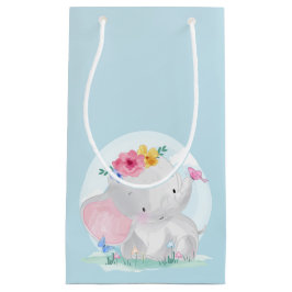 Watercolor Baby Elephant Kleine Geschenktüte