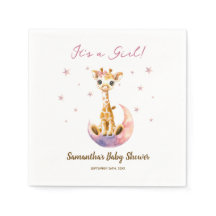 Watercolor Baby Giraffe Es ist eine Girl Baby Dusc
