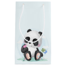 Watercolor Baby Panda Bear Kleine Geschenktüte