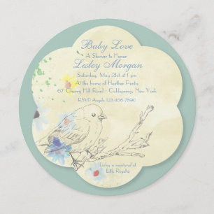 Watercolor-Baby-Vogel-BL-Baby-Shower-Einladung Einladung