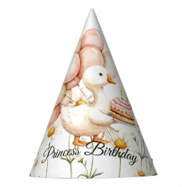 Watercolor Baby White Goose Geburtstagsparty Niedl Partyhütchen