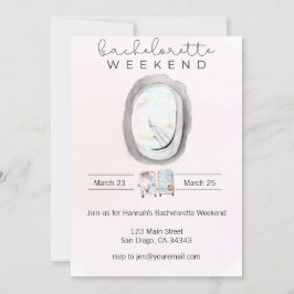 Watercolor Bachelorette Einladung