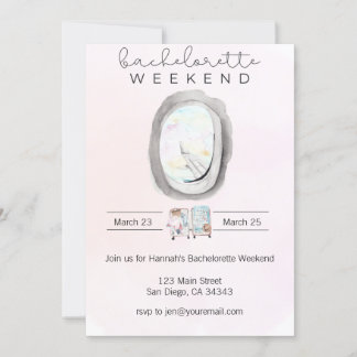 Watercolor Bachelorette Einladung
