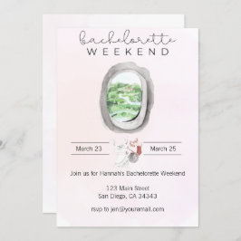 Watercolor Bachelorette Einladung