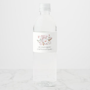 Watercolor Bakery Standmischer Wasserflaschenetikett
