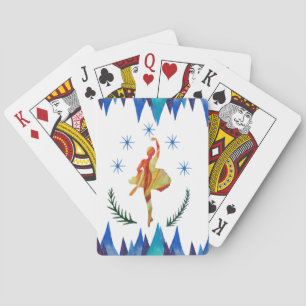 Watercolor Ballerina Spielkarten