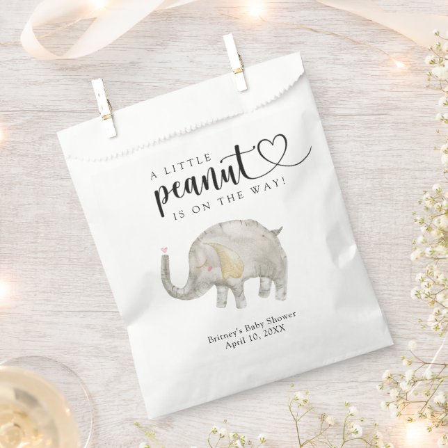 Watercolor-Ballon-Elefant Geschenktütchen (Ausgeschnitten)