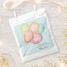 Watercolor Balloon Bunch Blue Birthday Gefallen Be Geschenktütchen