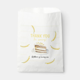 Watercolor Banana Cake Geburtstag Vielen Dank Geschenktütchen
