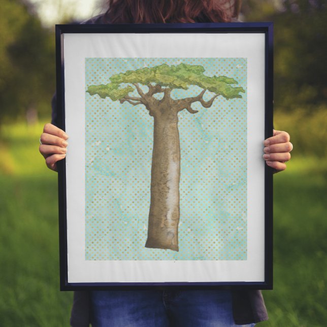 Watercolor Baobab Tree Poster (Von Creator hochgeladen)