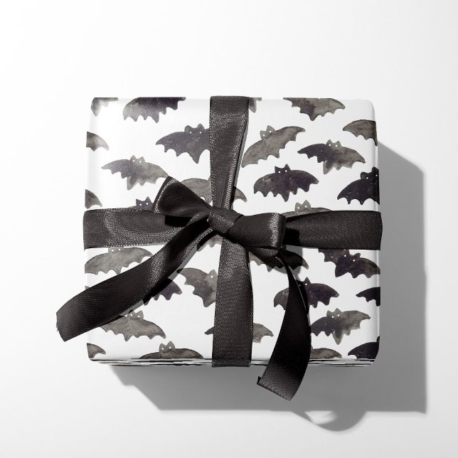 Watercolor Bats Wrapping Paper Geschenkpapier (Von Creator hochgeladen)