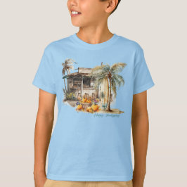 Watercolor Beach Erntedank T-Shirt