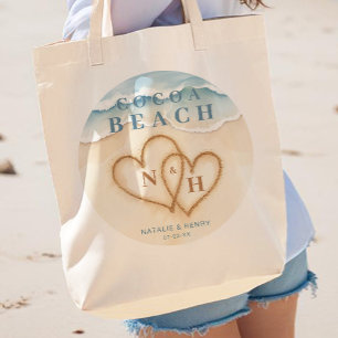 Watercolor Beach Hochzeit Begrüßung Tote Tasche