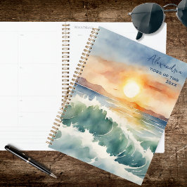 Watercolor Beach Sunset  Planer