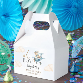 Watercolor Bear Baby Shower party Geschenkschachtel