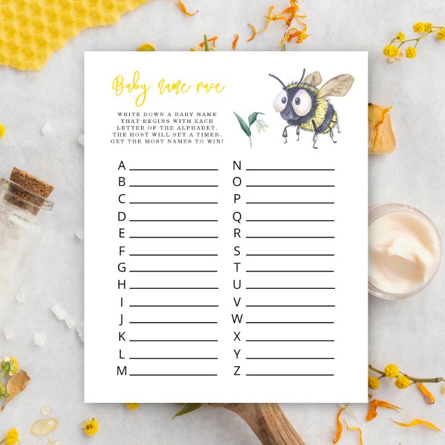 Watercolor Bee - Kindernamensspiel (Von Creator hochgeladen)