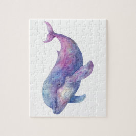 Watercolor Beluga Whale Puzzle