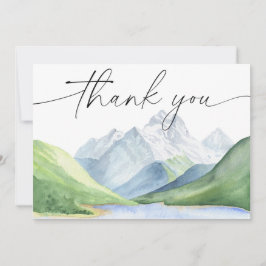 Watercolor Berge Danke