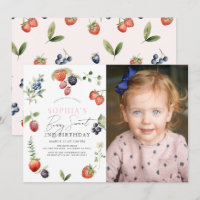Watercolor Berry First Girl New Orleans Foto