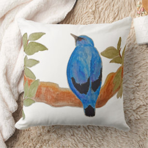 Watercolor Bird Kissen