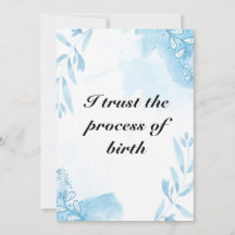 Watercolor Birth Affirmation Floral Art