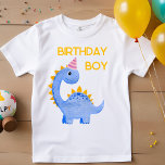 Watercolor Birthday Boy Dino T-Shirt<br><div class="desc">niedliche farbenfrohe Dinos Geburtstagsreihe für Kinder jeden Alters. essbar.</div>
