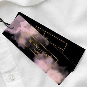 Watercolor Black Business Closing Anhänger Gold