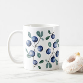 Watercolor Blackthorn Berries Kaffeetasse