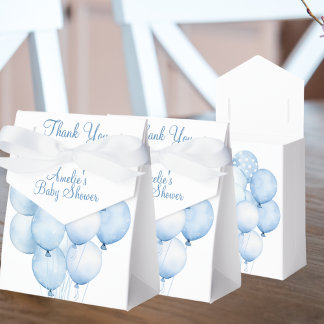 Watercolor Blue Balloons Vielen Dank Baby Dusche Geschenkschachtel