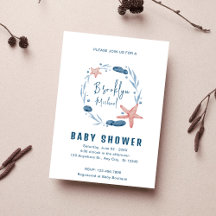 Watercolor Blue Coral Reef Andersea Baby Shower