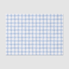 Watercolor Blue Gingham Seidenpapier