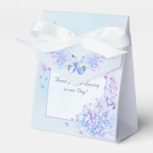 Watercolor Blue Lila Lilac Blume Fevor Box Geschenkschachtel