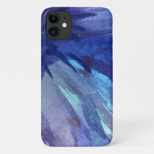 Watercolor Blue Phone iPhone Case