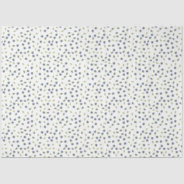 Watercolor Blueberry Floral Pattern Tissue Paper Seidenpapier