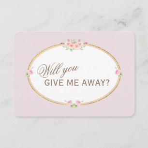 Watercolor Blumen Gold Wirst Du Mich Weggeben Einladung