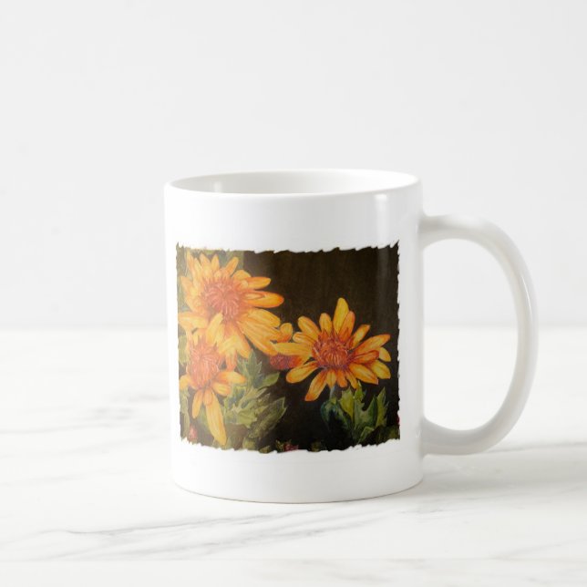 Watercolor-Blumen Kaffeetasse (Rechts)
