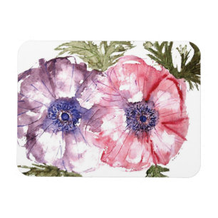 Watercolor-Blumen Magnet