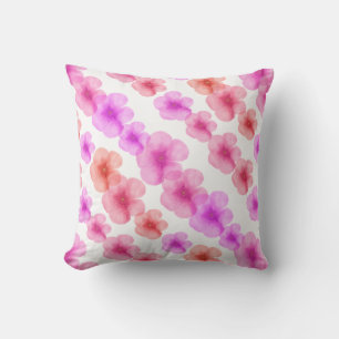 Watercolor-Blumenthrow-Kissen Kissen