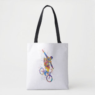 Watercolor bmx rider