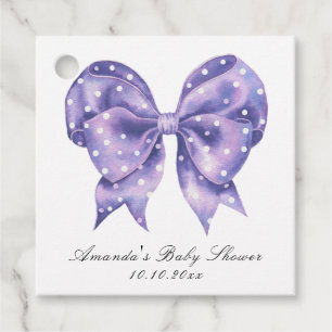 Watercolor-Bogen-Polka-Punkt-Baby-Party Geschenkanhänger
