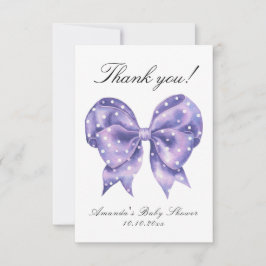Watercolor-Bogen-Polka-Punkt-Baby-Shower-Dankeschö Dankeskarte