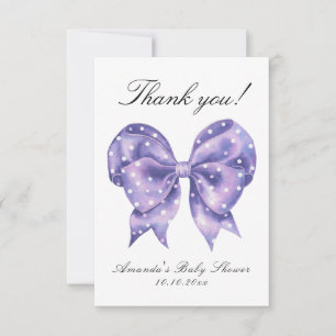 Watercolor-Bogen-Polka-Punkt-Baby-Shower-Dankeschö Dankeskarte
